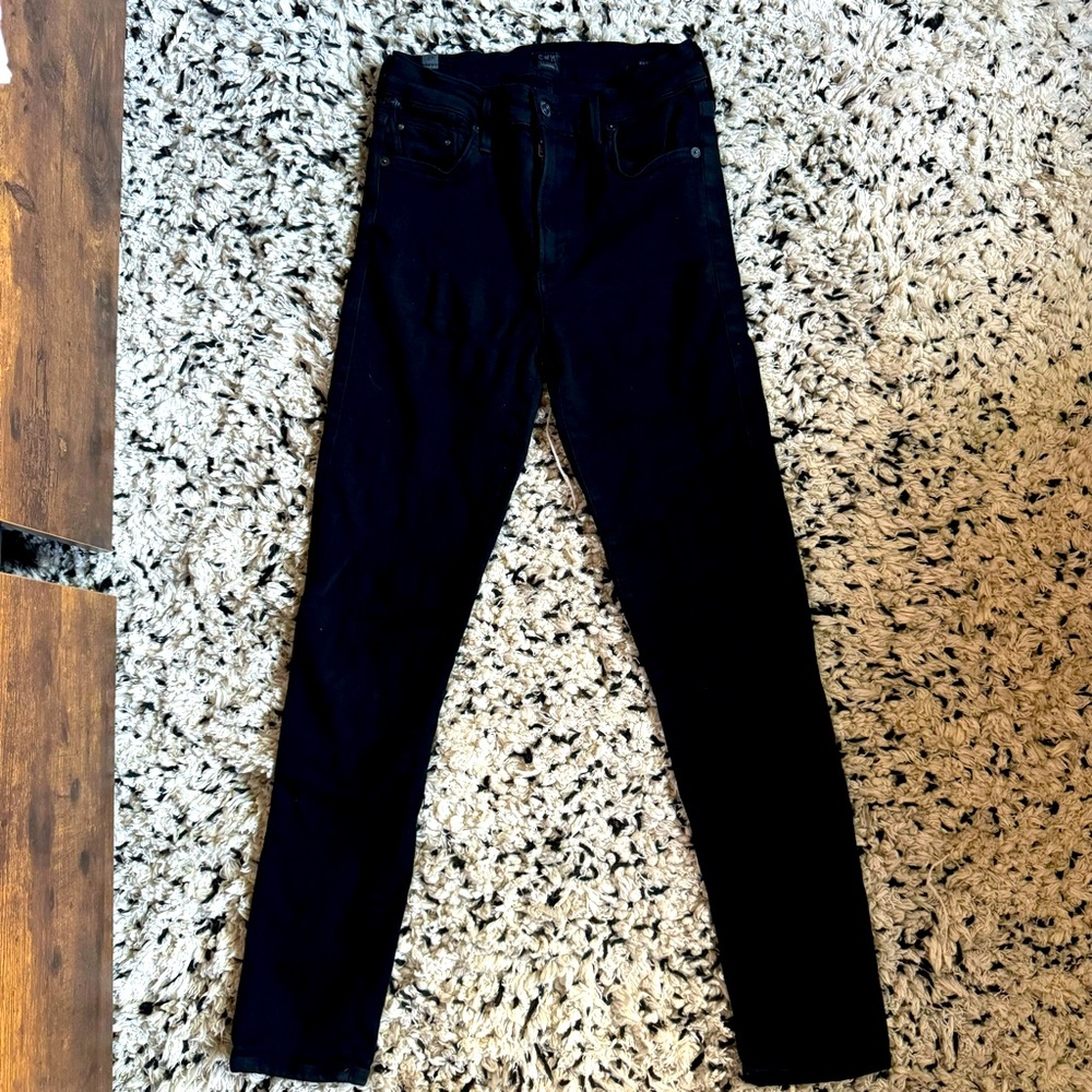Citizens of humanity black high rise skinny jeans